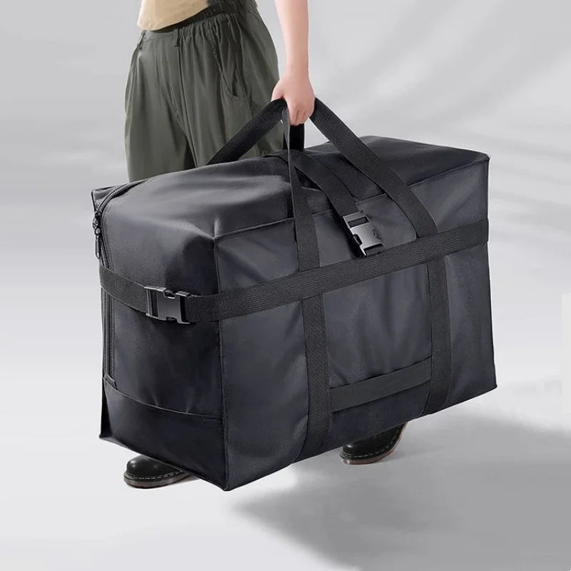 Large capacity Oxford cloth storage bag, thickened packing bag for moving and business trips, checked luggage bag