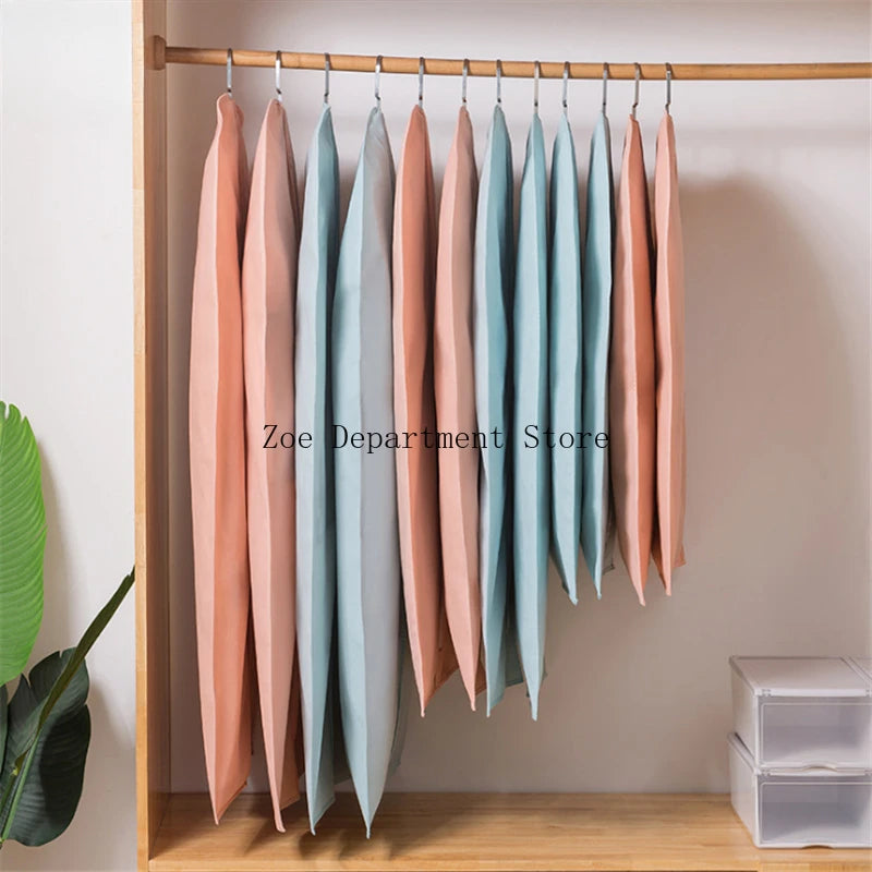 Dust-proof Cover for Suit Non-woven Cloth Visible Transparent Window Clothing Dust Proof Jacket Cover Clothes Bag Protection Bag