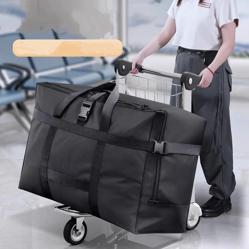 Large capacity Oxford cloth storage bag, thickened packing bag for moving and business trips, checked luggage bag