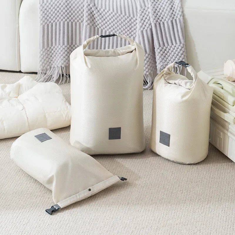 Large Capacity Vacuum Compression Storage Bags Set for Travel, Foldable Luggage Packing with Dust-Proof Cover Storage Bags